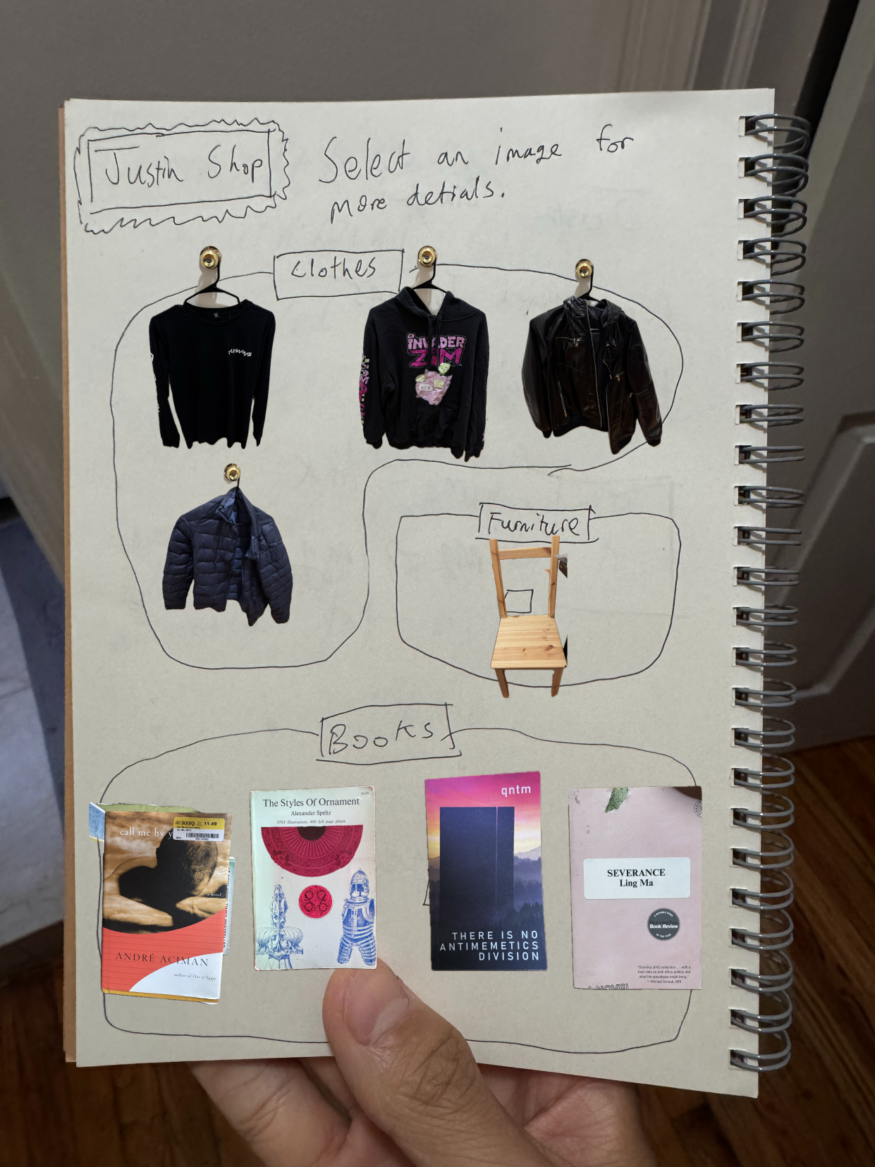 justin shop. contains images of personal items that justin sells